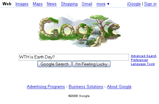 Google Celebrates Earth Day