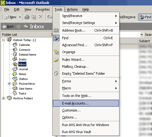 MS Outlook Email Setup
